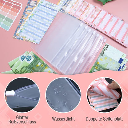 Budget Planner A6 Geldumschläge Umschlagmethode Sparbuch Finanzplaner