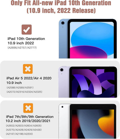TiMOVO iPad 10 Generation 10,9 Zoll Hülle Schlank Smart Case