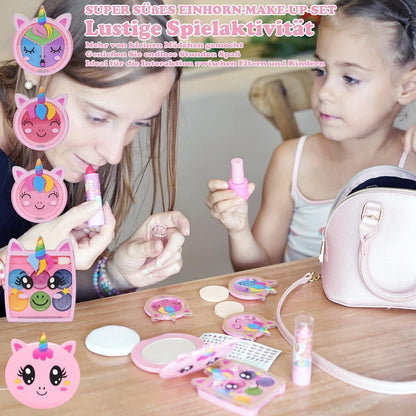 Kinderschminke Set Mädchen Kinder Make Up Schminkset Spielzeug 4-12 Jahre