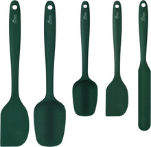 Silikon Pfannenwender Set Antihaft 5-teilig dunkelgrün BPA-frei