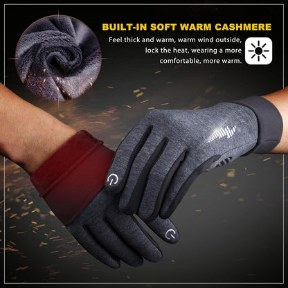SIMARI Winter Thermo-Handschuhe Touchscreen Anti-Rutsch Winddicht für Herren Damen