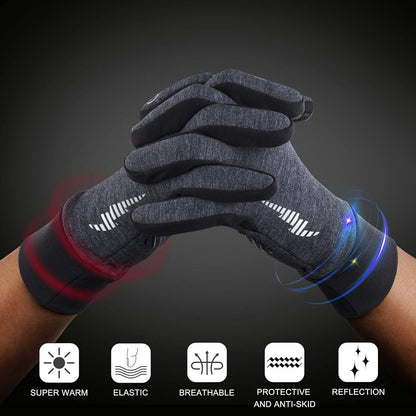 SIMARI Winter Thermo-Handschuhe Damen Herren Touchscreen Winddicht Anti-Rutsch