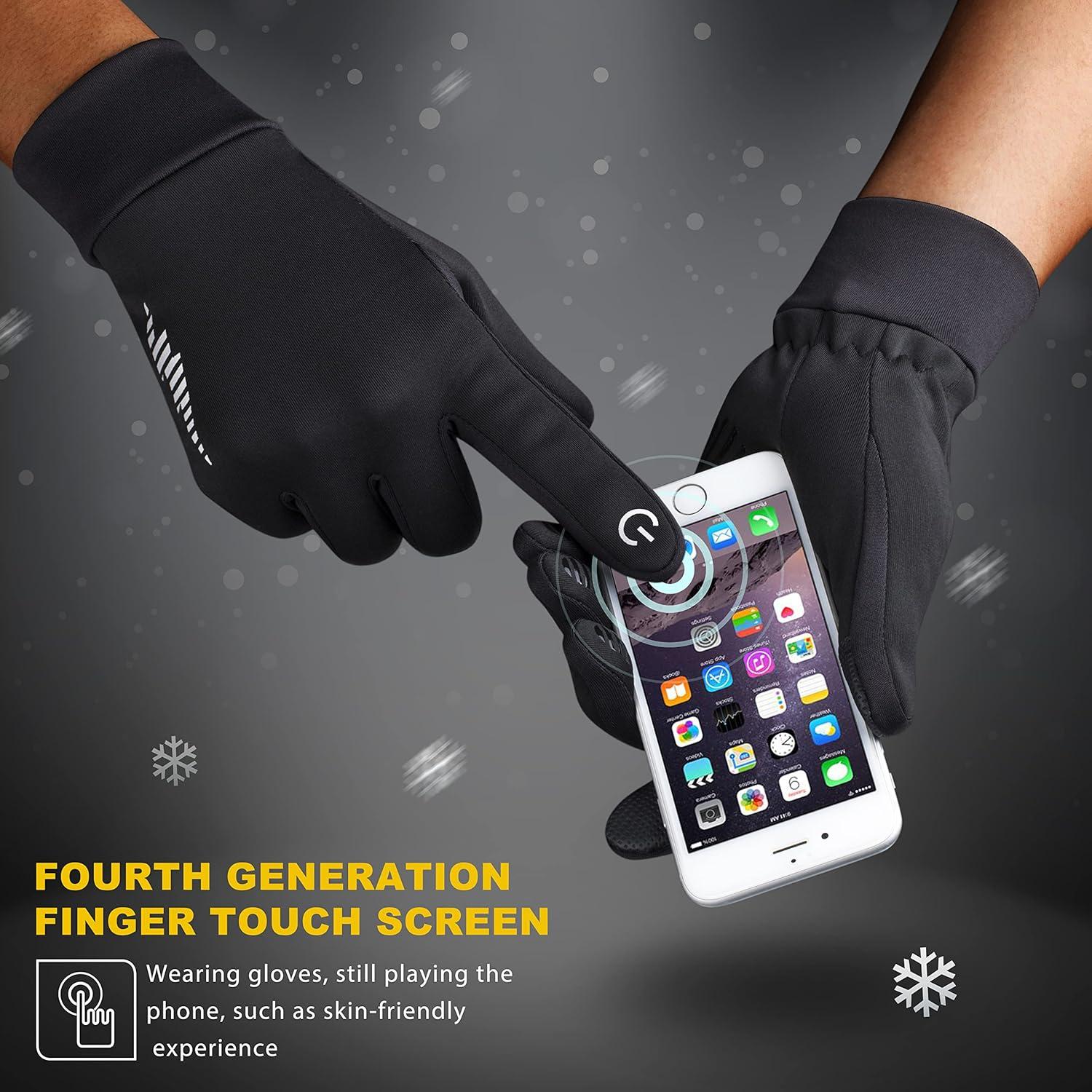 SIMARI Winter Touchscreen Thermo Anti-Rutsch Handschuhe Winddicht