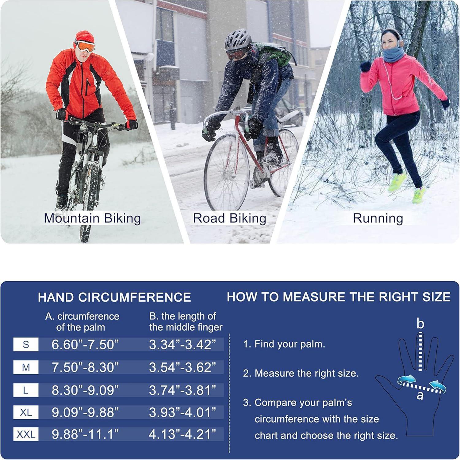 SIMARI Winter Thermo-Handschuhe Herren Damen Touchscreen