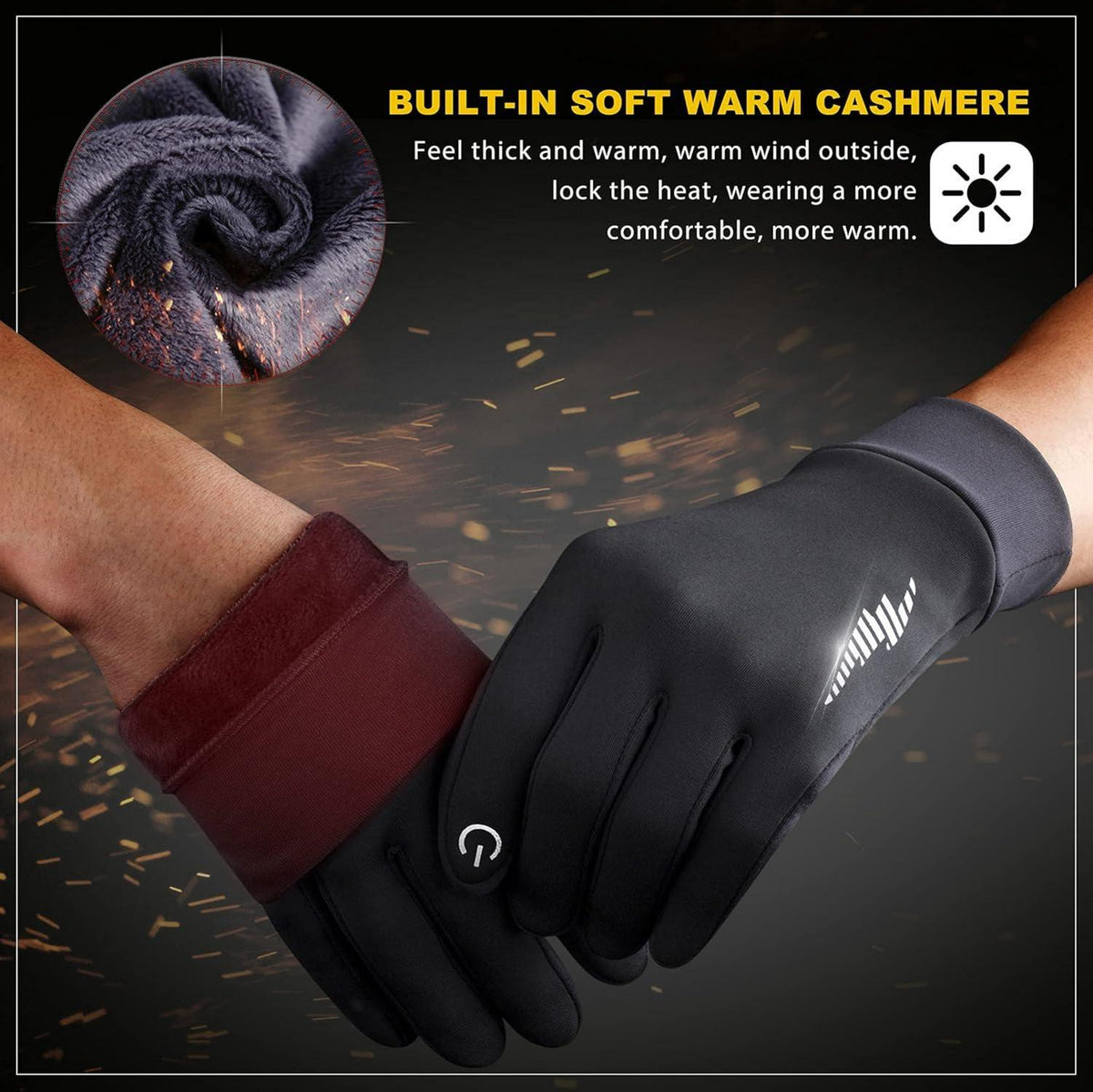 Winter Thermo-Handschuhe Herren Damen Touchscreen Winddicht für