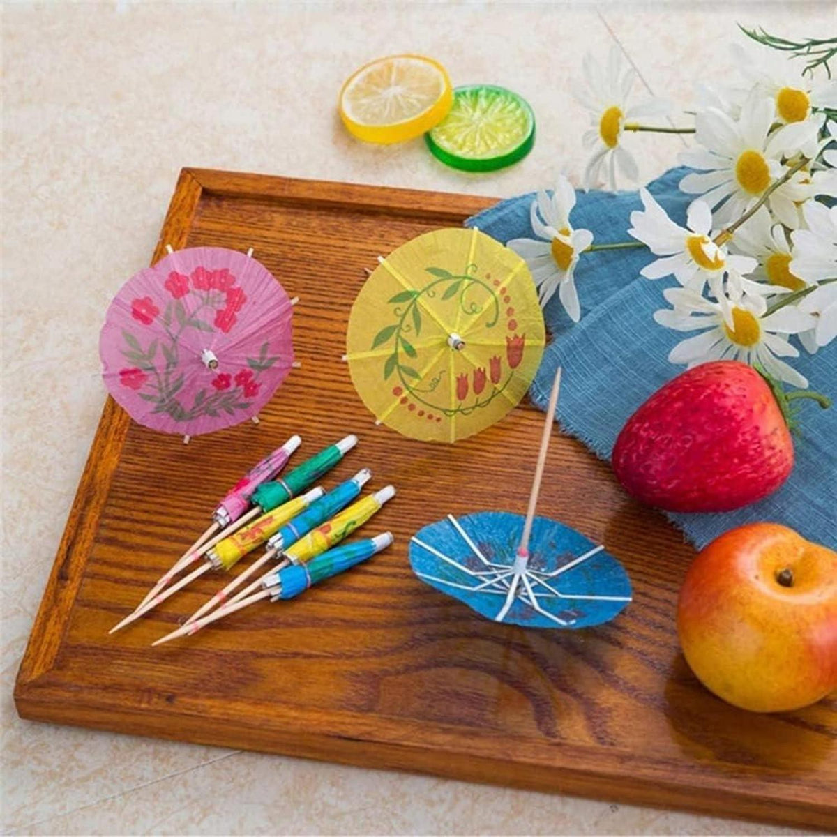 50 Cocktail Sonnenschirme - Getränkedekoration für Partys