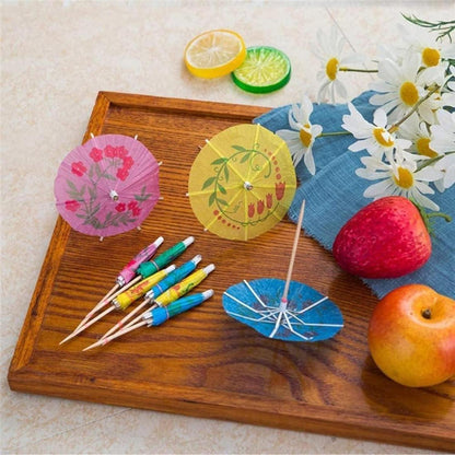 50 Cocktail Sonnenschirme - Getränkedekoration für Partys
