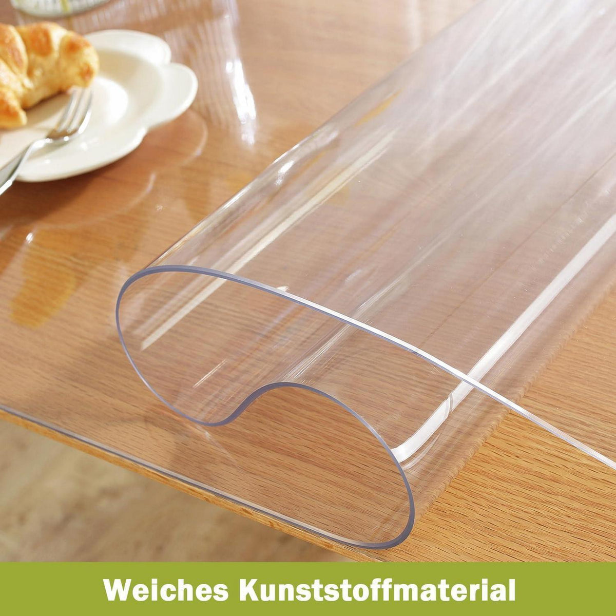 Transparente Tischfolie 1.5mm Kratzfest 40x60cm Abwaschbar