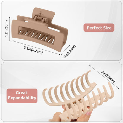 Lolalet Große Haarklammer 8cm für dickes Haar - 8er Set