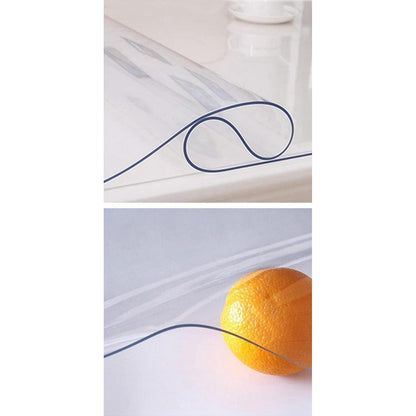 PVC Tischdecke Transparent 90x200cm - 2mm Dicke Schutzfolie