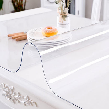 PVC Tischdecke Transparent 80x200cm - 2mm Dicke Schutzfolie