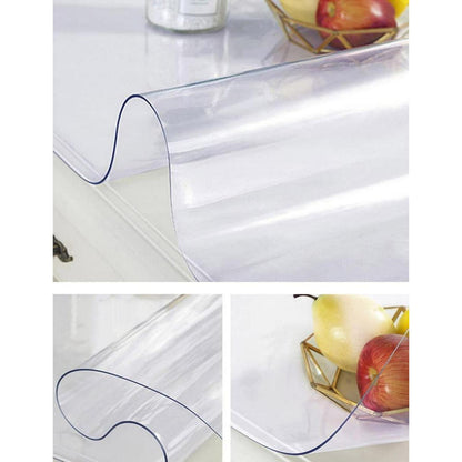 PVC Tischdecke Transparent 80x200cm - 2mm Dicke Schutzfolie