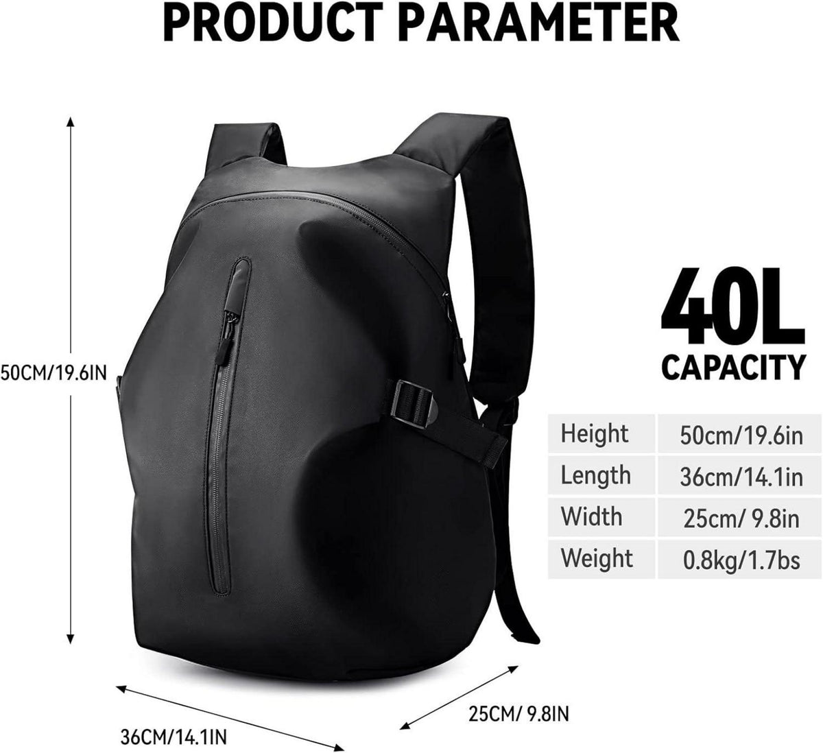 Motorradrucksack Herren wasserdichter Helmrucksack Laptoptasche