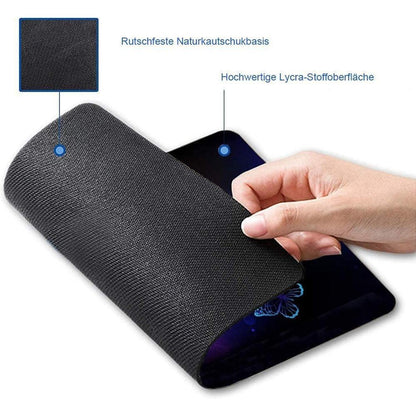 Gaming Mauspad waschbar mit rutschfester Basis 24x20cm