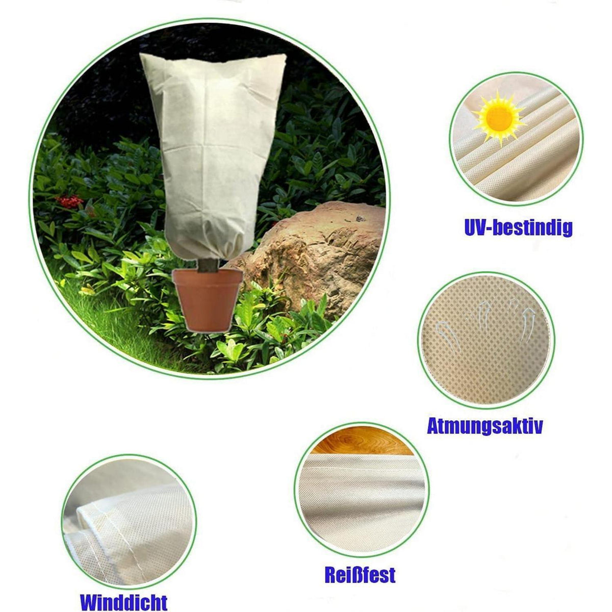 Winterschutz Pflanzenabdeckungen 280x300cm - 3er Set