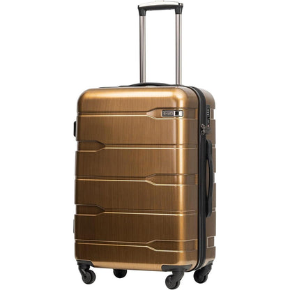 COOLIFE Hartschalen-Koffer Rollkoffer TSA-Schloss 4 Rollen