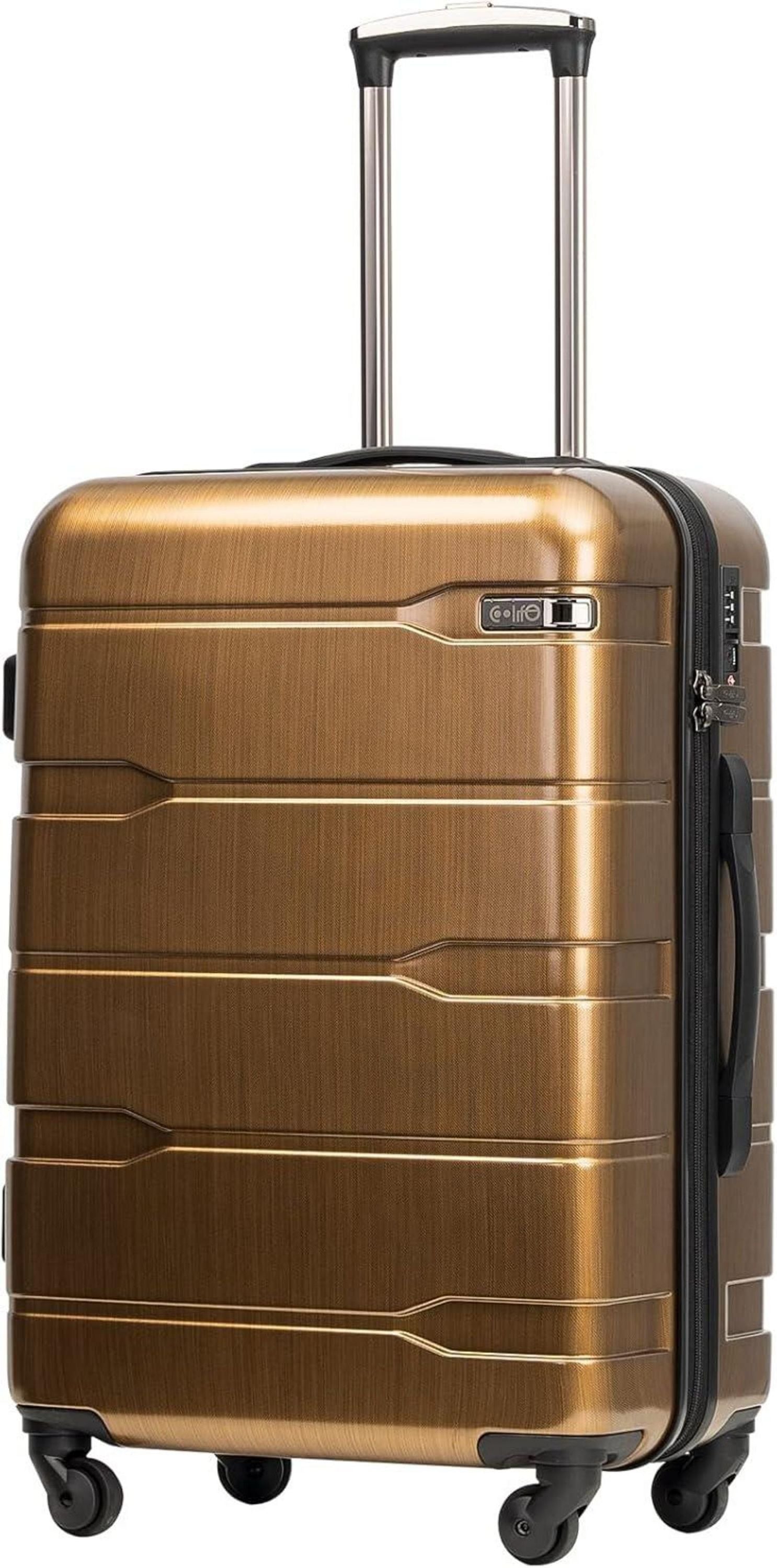 Hartschalen-Koffer Rollkoffer Reisekoffer erweiterbares Gepäck TSA 4