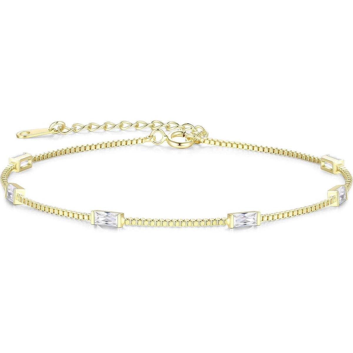 Damen Armband Layered Silber 925 Vergoldet mit Zirkonia