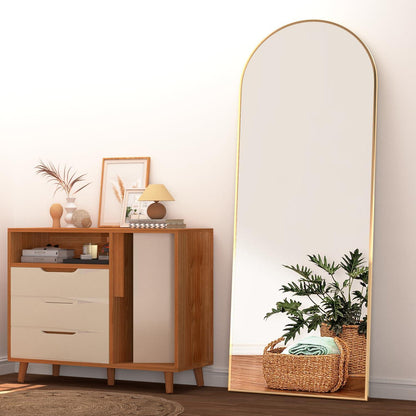 Großer Goldener Ganzkörperspiegel 165x60cm – Stand- & Wandspiegel