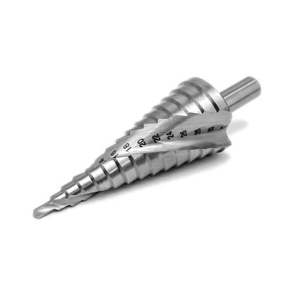 Stufenbohrer HSS 4-32mm 15 Stufen mit Drehzahltabelle