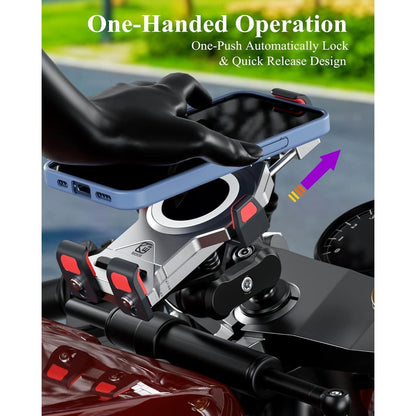 Motorrad Handyhalterung Gabelschaft mit Vibrationsdämpfer