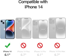 Sichtschutz iPhone 14 6,1 Zoll Anti-Spähen Glasfolie 2 Stück