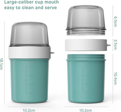 Müslibecher to Go Joghurtbecher 560ml+310ml Auslaufsicher@endif