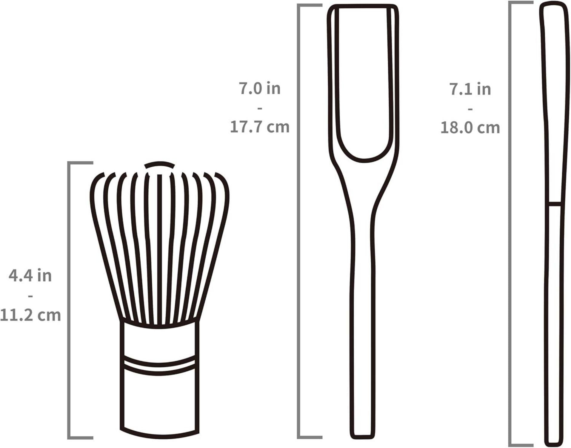 Japanisches Matcha-Zeremonie-Zubehör, Bambus Schneebesen Set