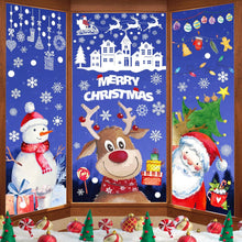 Aquarell Weihnachtsfensterbilder Selbstklebend Doppelseitig