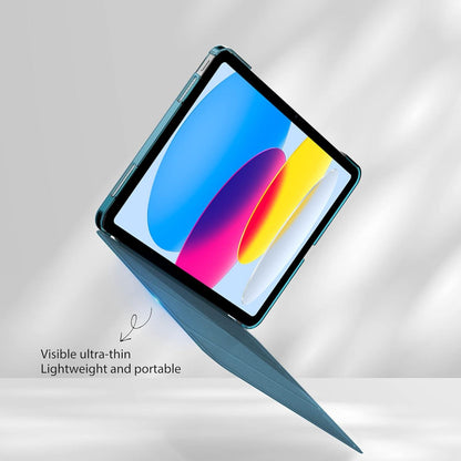 iPad 10.9 Zoll Hülle Ultra Dünn Matt Rückseite Case Blau