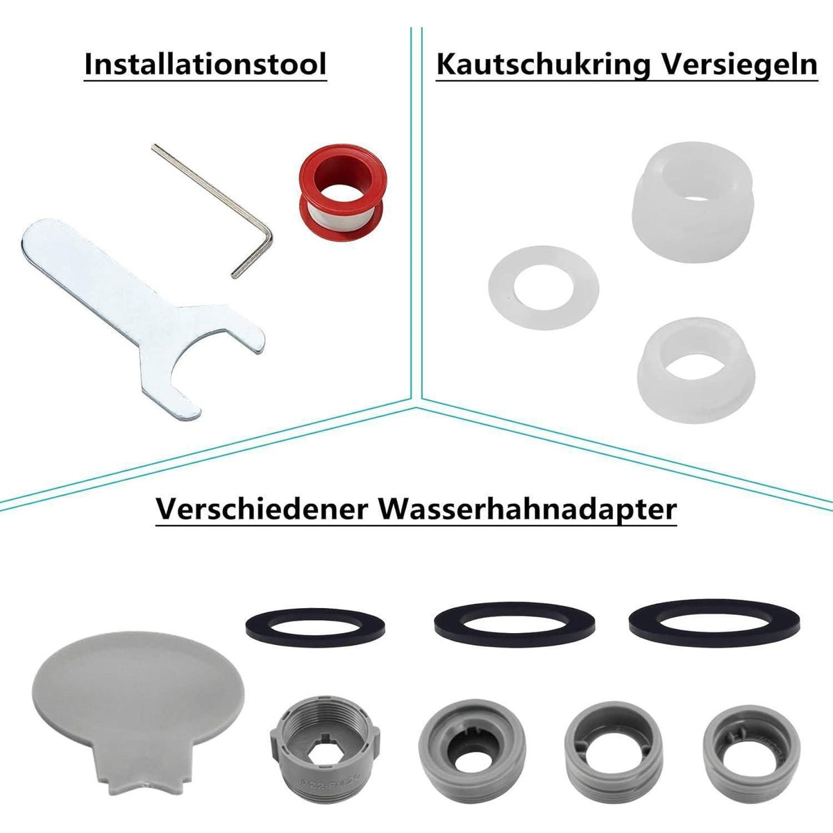 Drehbarer Wasserhahn Aufsatz 1080° – Multifunktional & Filternd