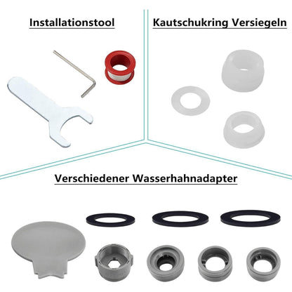 Drehbarer Wasserhahn Aufsatz 1080° – Multifunktional & Filternd
