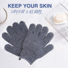 Peelinghandschuh Set 4 Stück Exfoliating Gloves
