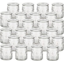 Teelichthalter Glas Vintage Kerzenhalter 24 Stück Set Klar Klein für
