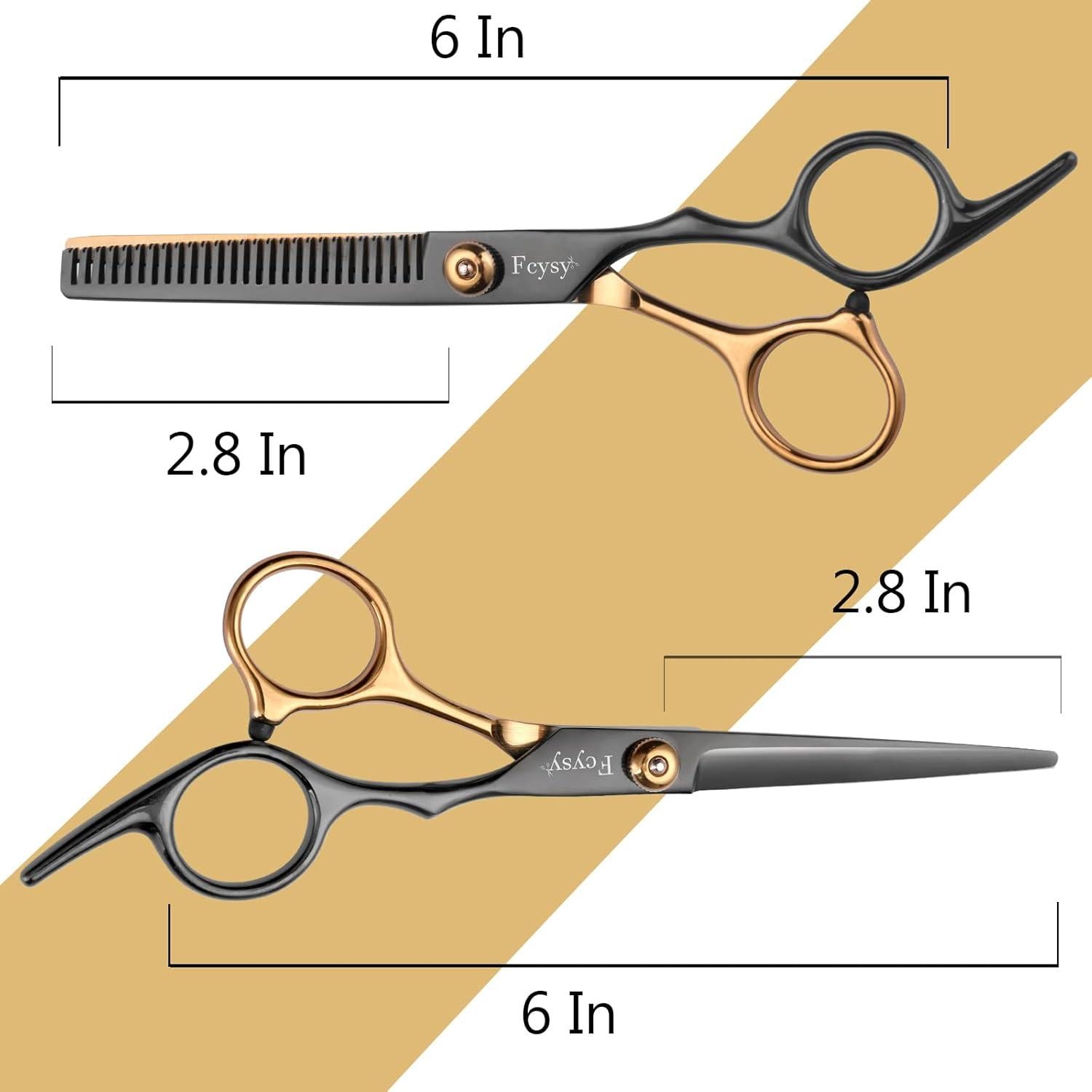 Professionelles Haarschneideset mit Schere, Effilierschere
