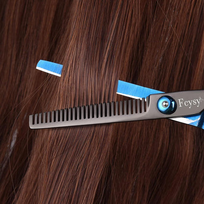 Professionelles Friseurschere Haarschneide Set 10 Stk - Blau