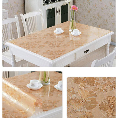 PVC Tischdecke wasserdicht 85x180cm – Tischfolie für Küche & Büro