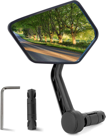 Fahrradspiegel Echtglas Schlagfest HD 360° Drehung Reflektierend