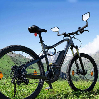 Fahrradspiegel HD Echtglas Extra Groß Linkslenker 15-20mm klappbar