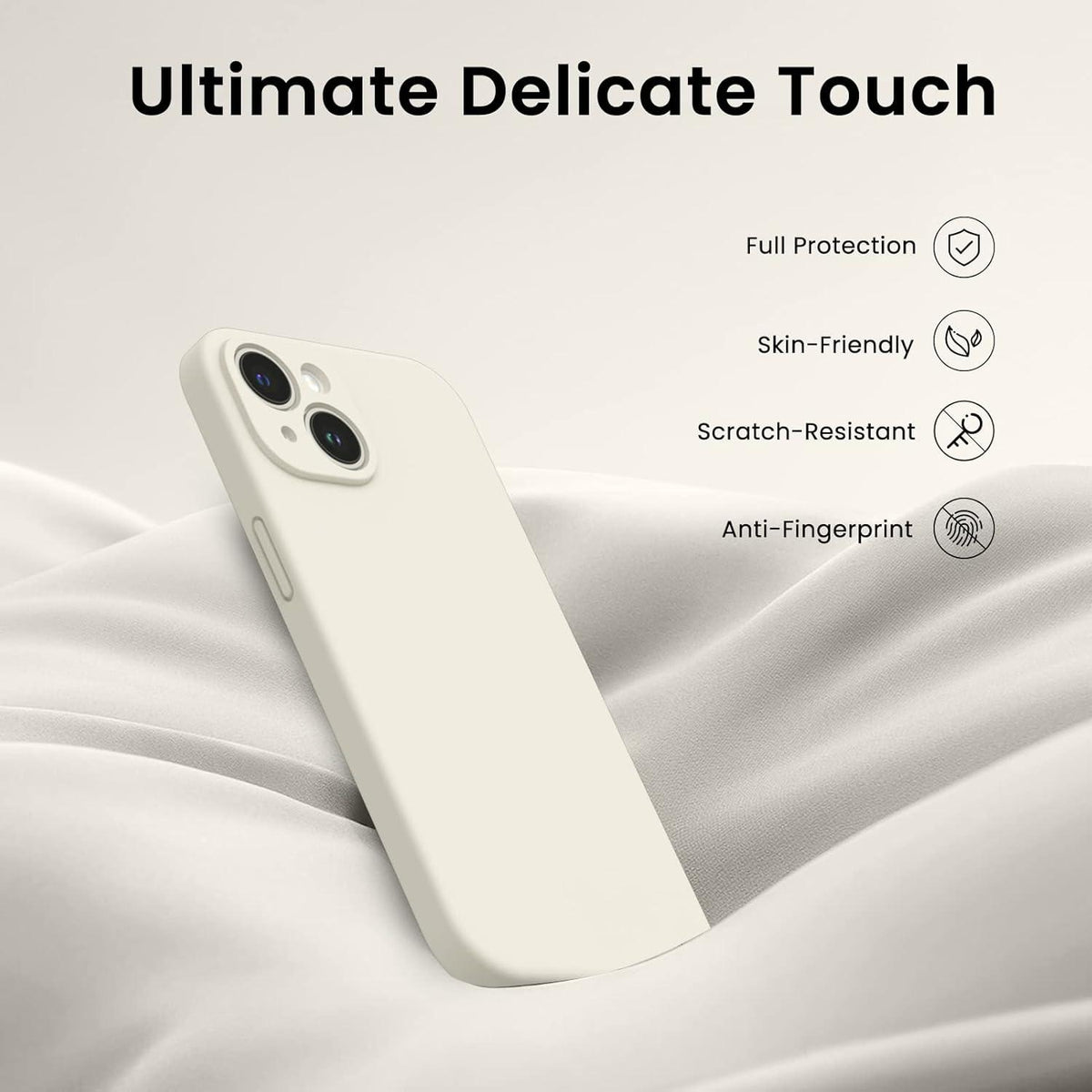 iPhone 14 Hülle 6,1 Zoll 2022 mit Schutzfolie Silikon Gel Case