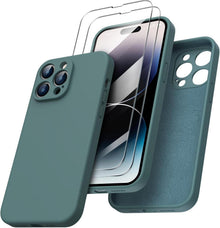 iPhone 14 Pro Max Hülle 6,7 Zoll 2022 mit Schutzfolien - Silikon
