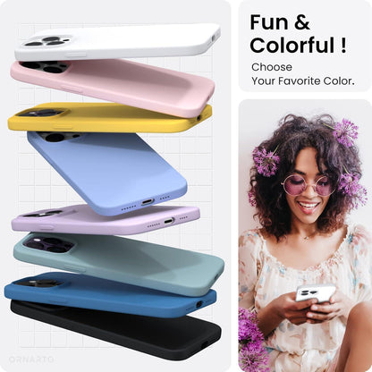 ORNARTO iPhone 14 Pro Max Hülle 6,7 Zoll 2022 Silikon Case