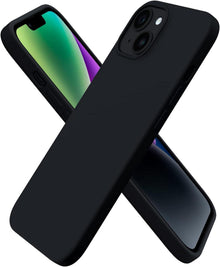 iPhone 14 Hülle 6,1 Zoll Silikon Case Flüssig Schwarz
