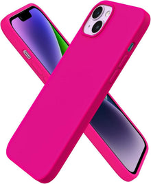 iPhone 14 Plus Hülle 6,7 Zoll 2022 Silikon Case Schutz Rosa