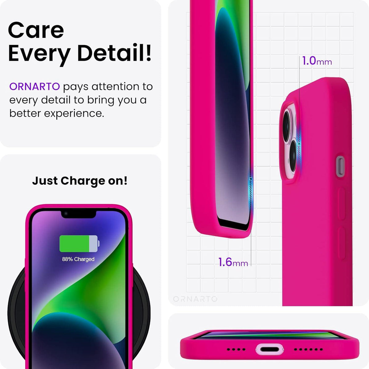 iPhone 14 Plus Hülle 6,7 Zoll Silikon Case Flüssig Ultradünn Voller Schutz