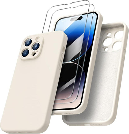 iPhone 14 Pro Max Hülle 6,7 Zoll mit Screen Schutzfolien - Silikon