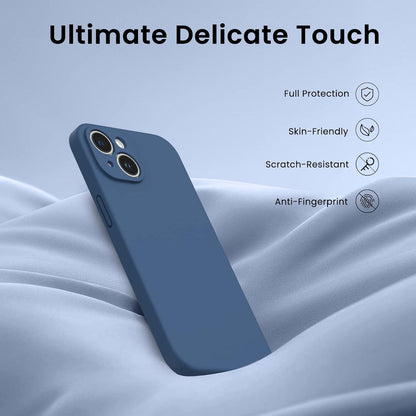 iPhone 14 Hülle 6,1 Zoll 2022 mit Schutzfolie und Silikon Case