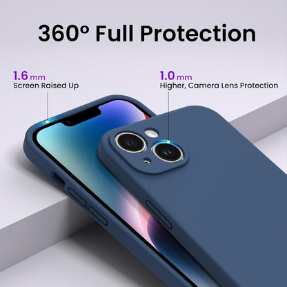 ORNARTO iPhone 14 Hülle 6,1 Zoll 2022 - Screen Schutzfolie - Silikon Case