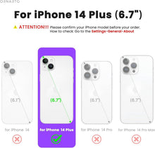 ORNARTO Magnetische Silikonhülle für iPhone 14 Plus 6,1 Zoll