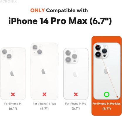 iPhone 14 Pro Max Hülle mit Panzerglas Schutzfolie